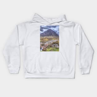 Buachaille Etive Mor in the Highlands of Scotland Kids Hoodie